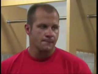 fedor during his brother's fight with cro cop