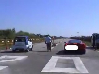 smart vs. ferrari.