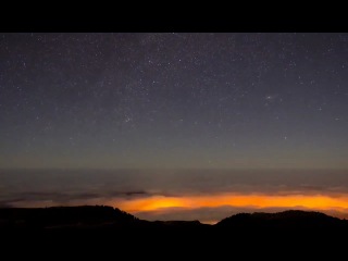 the sky of la palma. milky way. handsomely