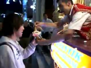 how ice cream is sold in istanbul