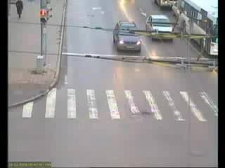 lucky pedestrian